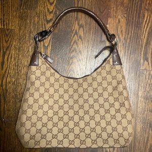Gucci Brown and Tan Shoulder Bag